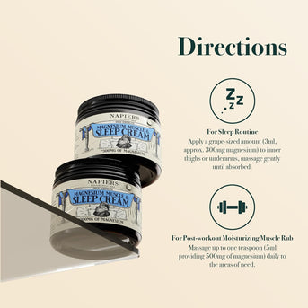 Napiers Magnesium Muscle & Sleep Cream - 100ml