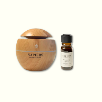 Napiers Warming Spice Essential Oil Blend & Napiers Aromatherapy Diffuser