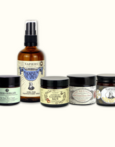 Napiers Easter Bestsellers Bundle: Wild Yam Skin Cream, Magnesium Oil, Frankincense Night Nourish Cream, Skin Lightening Cream, Cleansing Balm
