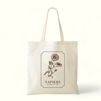 Napiers Printed Tote Bag - Botanical Design