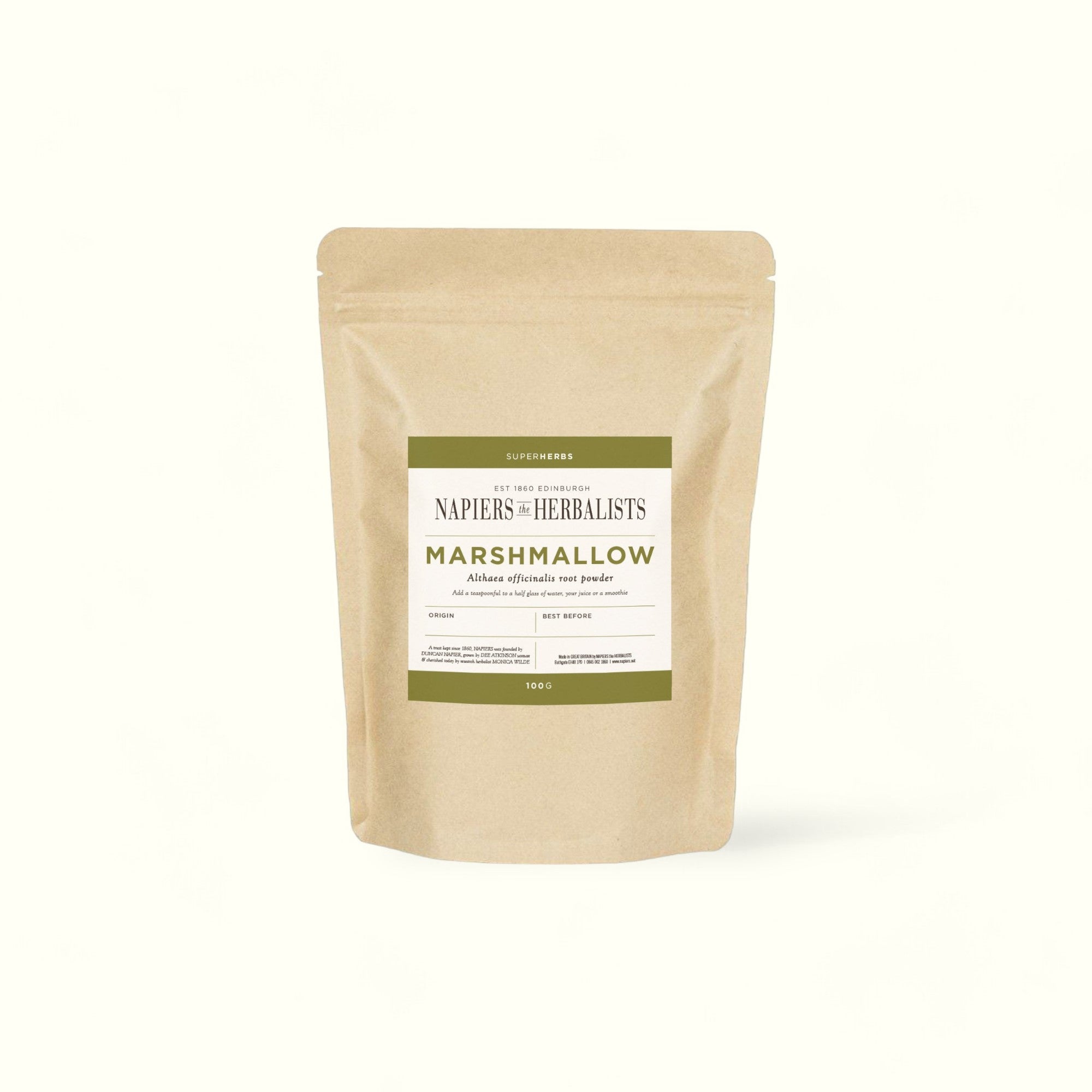 Food Grade Marshmallow Root Powder (Althaea Officinalis) - Natural Herbal Ingredient By Grassroots Herb Supply