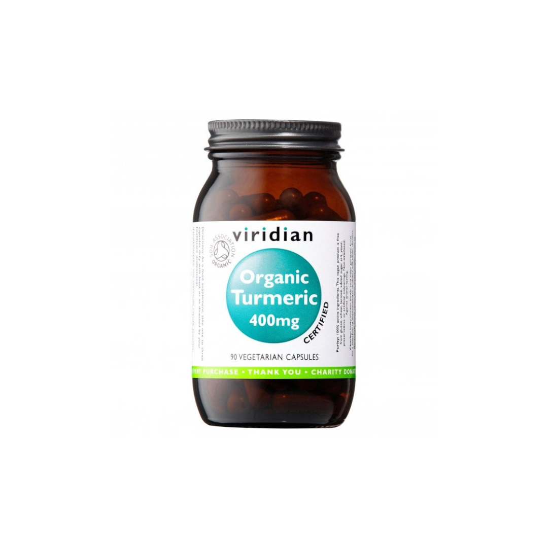 Viridian Organic Turmeric 400mg Capsules — Napiers