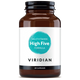 Viridian High Five Multivitamin brown glass bottle with turquoise label, 60 capsules