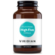 Viridian High Five Multivitamin brown glass bottle with turquoise label, 120 capsules