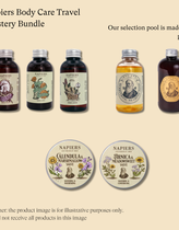 Napiers Body Care Travel 3 Product Mystery Bundle
