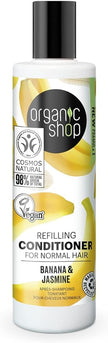 Organic Shop Refilling Conditioner for Normal Hair - Banana & Jasmine