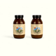 Twin pack of Napiers Swiss Collagen 200g in dark glass jars with cream labels featuring Swiss mountain design