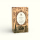 Napiers Festival Tea box front and side view showing cream label with baroque frame and Edinburgh imagery