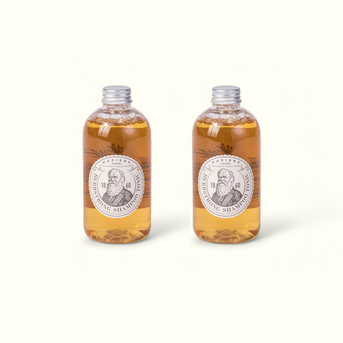 Napiers Herbstrong Shampoo Tonic twin pack with two 250ml bottles side by side