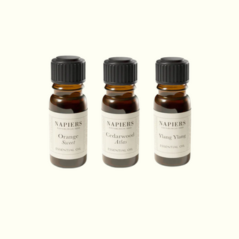 Napiers Mood Boosting Essential Oil Bundle (Sweet Orange Oil, Ylang Ylang & Cedarwood Atlas)