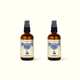 Napiers Magnesium Oil Spray twin pack showing two amber bottles with spray pumps side by side