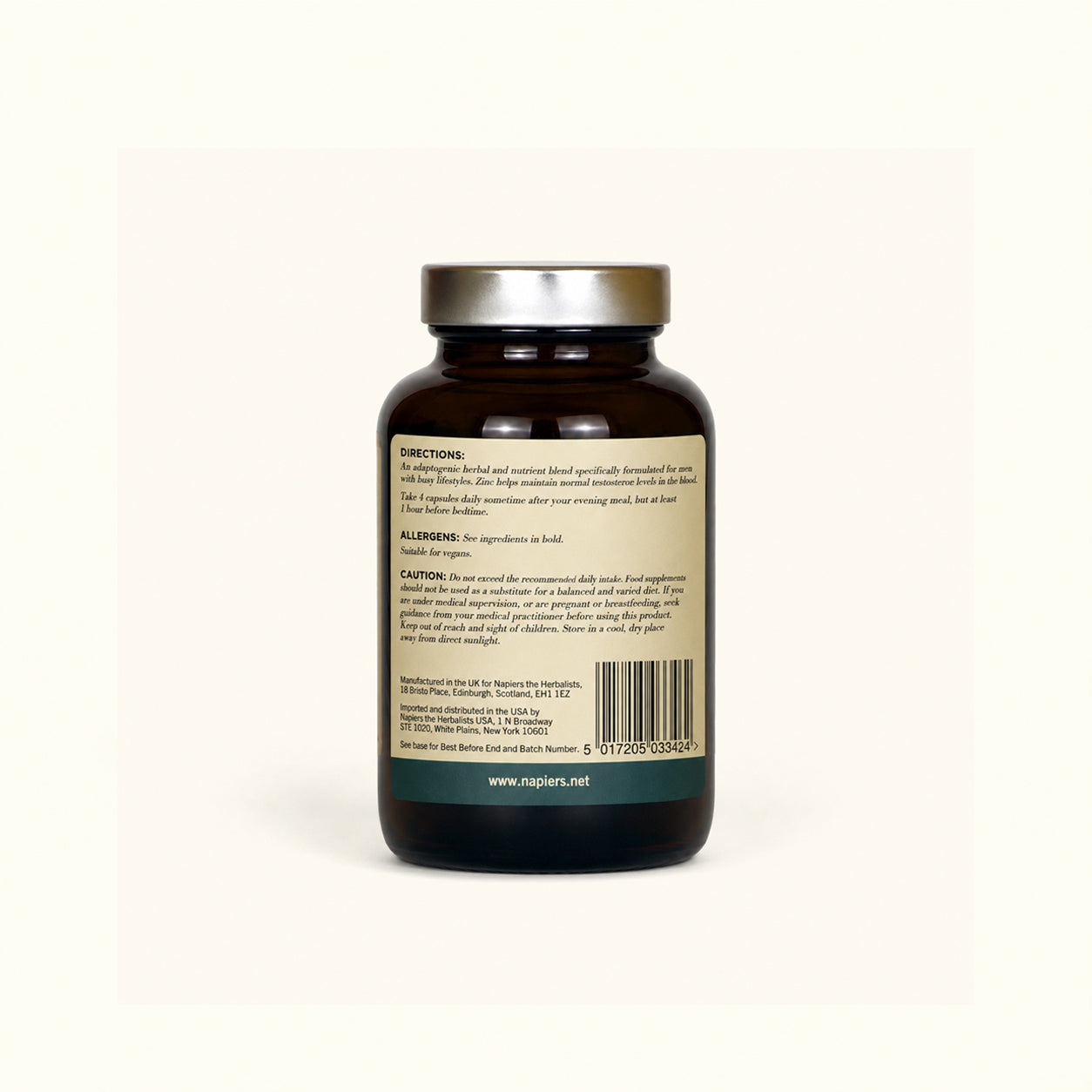 Napiers Men's Vitality Formula - Natural Testosterone Support