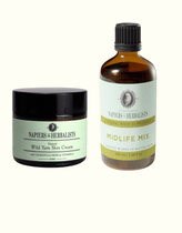 Napiers Midlife Support Bundle with Wild Yam Skin Cream jar and Midlife Mix tincture bottle