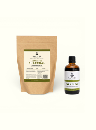 Napiers Detox & Cleanse Duo | Para Clear Blend + Activated Charcoal