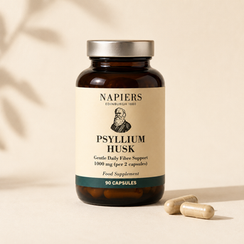 Napiers Psyllium Husk Capsules - A Source of Soluble Fibre