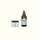 Napiers Rowan Brightening & Nourishing Duo with cleansing gel and moisture formula jars displayed together
