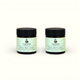 Twin pack of Napiers Seven Herb Cream with two 30ml jars, pale green labels and black lids