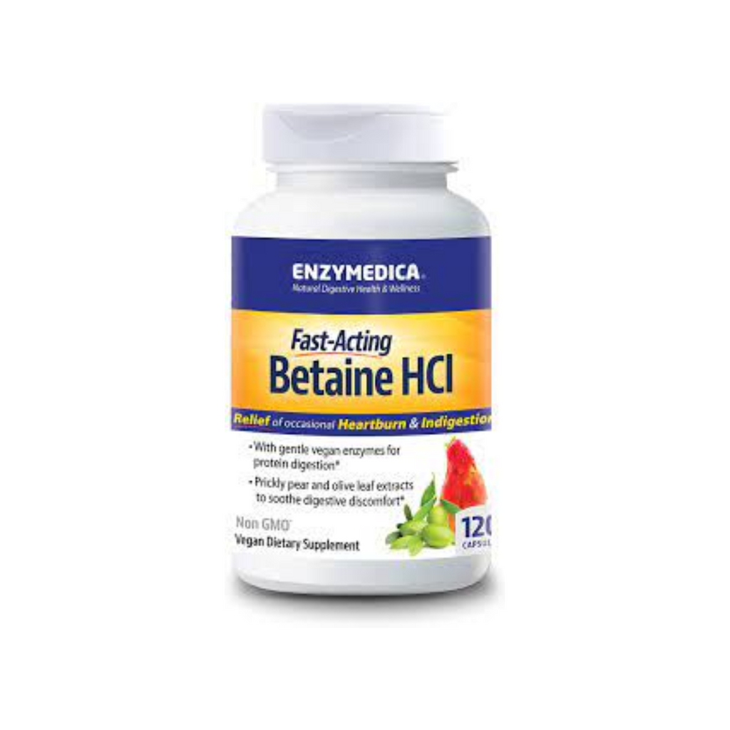 Enzymedica Fast-Acting Betaine HCl Capsules - Napiers