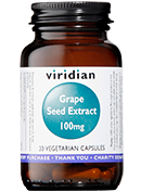 Viridian Grape Seed Extract 100mg Capsules - Napiers