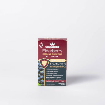 Natures Aid Elderberry Immune Support Hot Drink - 7 Sachets - Napiers