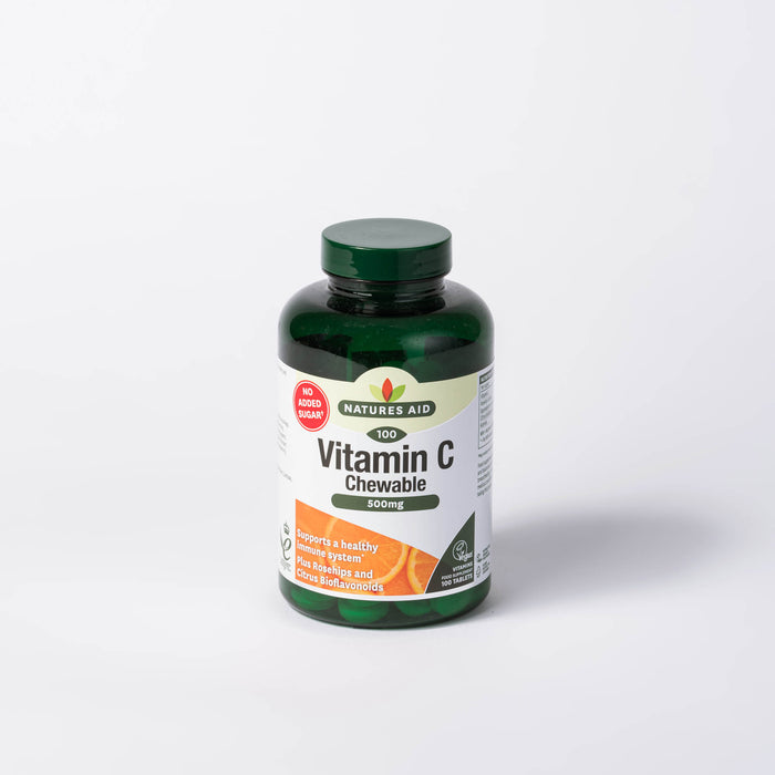 Natures Aid Vitamin C Chewable 500mg 100 Tablets — Napiers