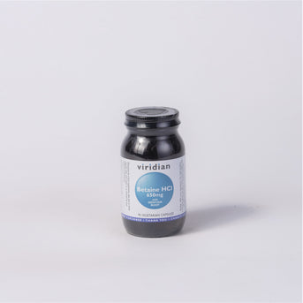 Viridian Betaine HCl With Gentian Capsules - Napiers