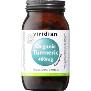 Viridian Organic Turmeric 400mg Capsules - Napiers